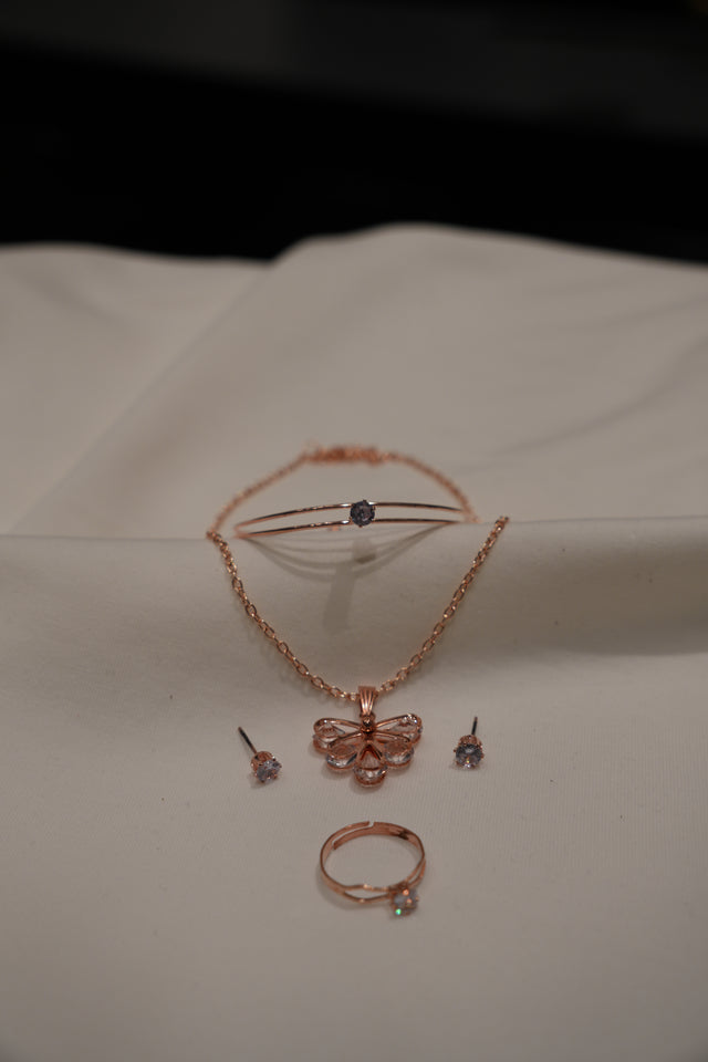 Rose gold combo set