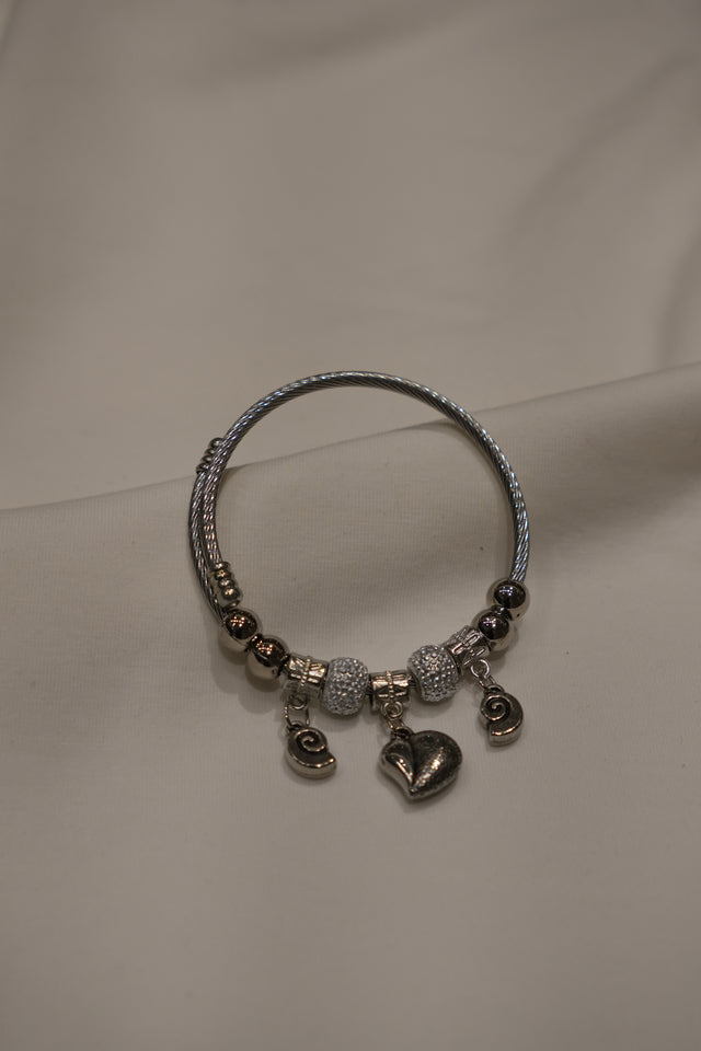 Pandora with Key and Heart Charm