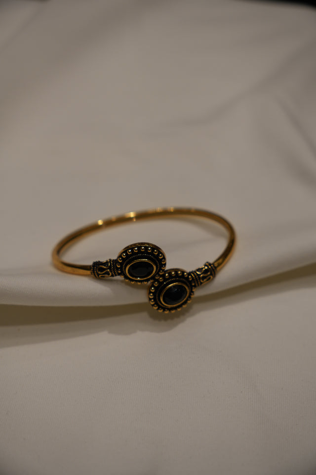 Stone open bangle