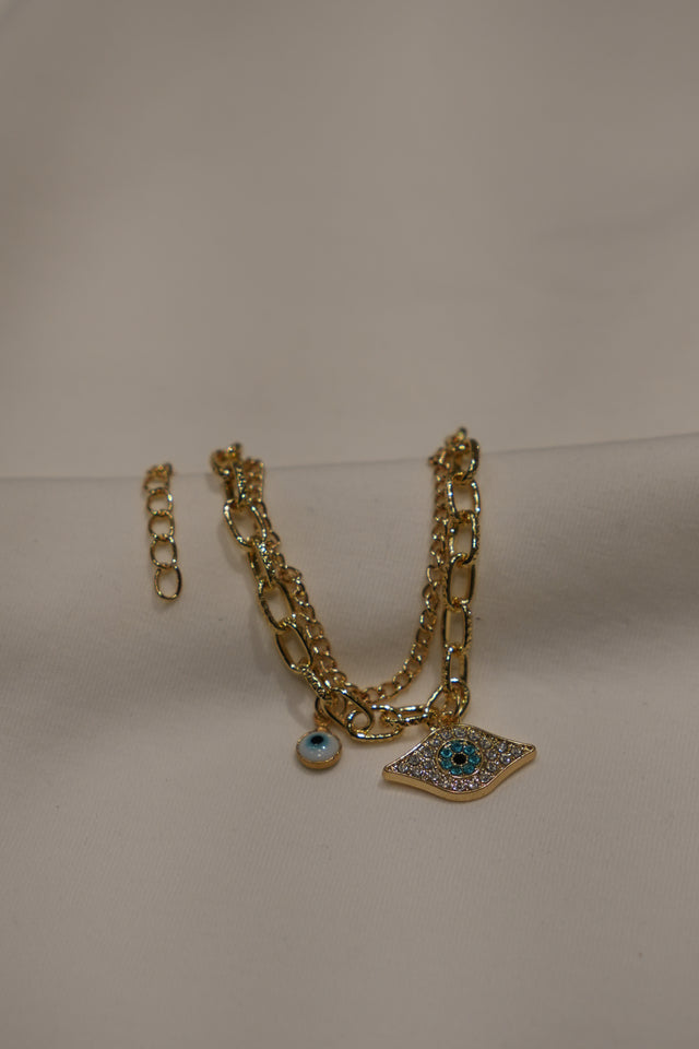 Silver Evil Eye Bracelet