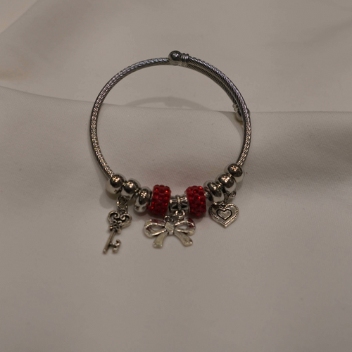 Pandora with Key and Heart Charm